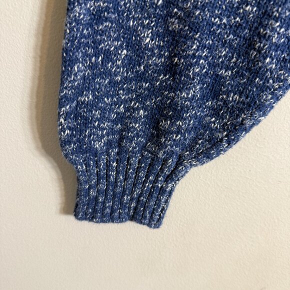 Vtg Orvis Linen Knit Crewneck Sweater Pullover Men's Large Blue Eclectic Grandpa - Picture 7 of 12